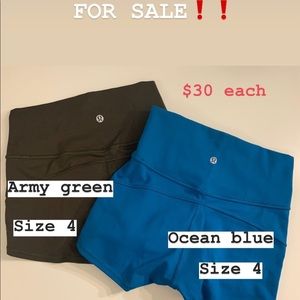 Lululemon spandex shorts